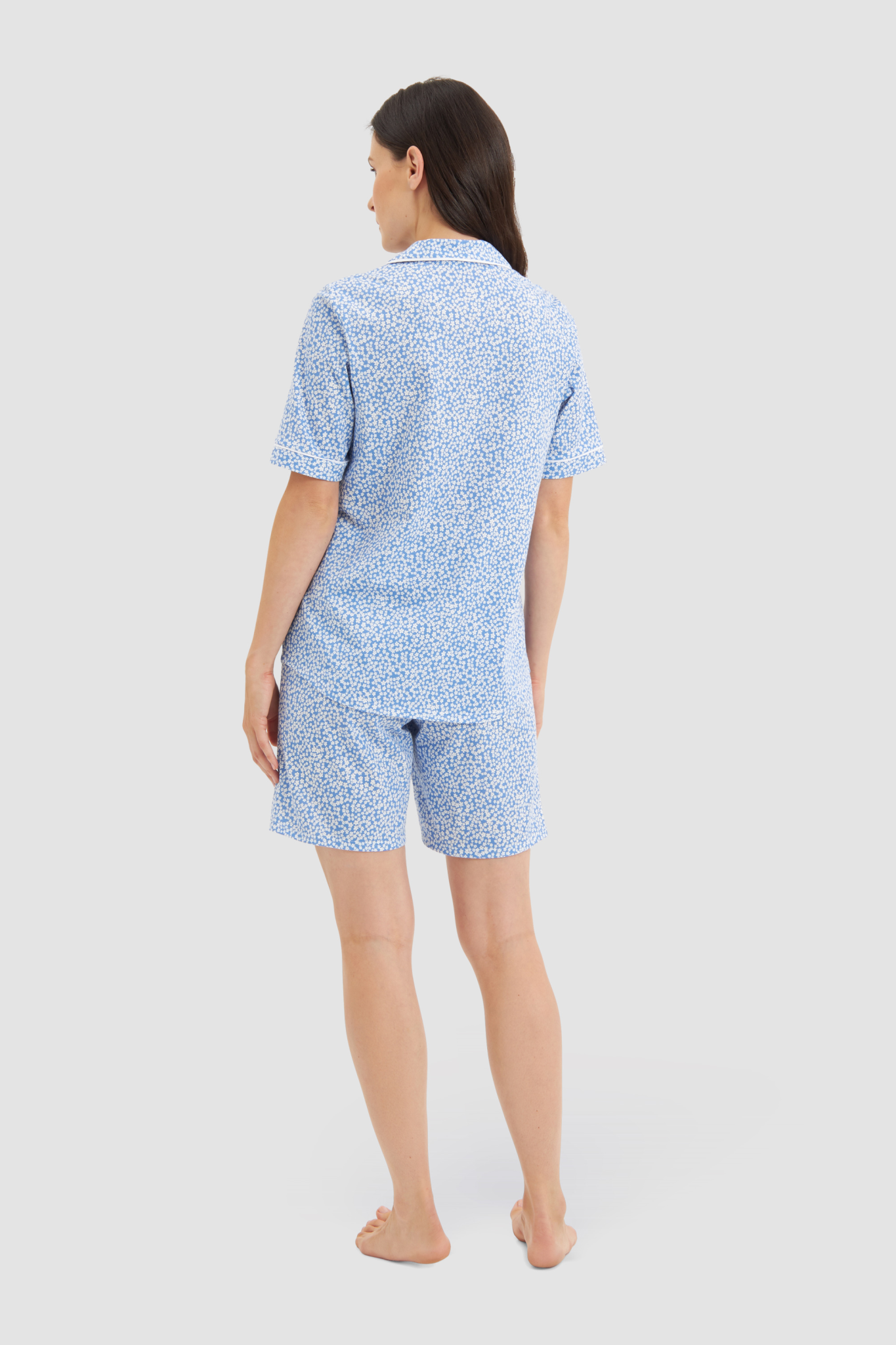 Rösch Pyjamas back view in Minimal blue