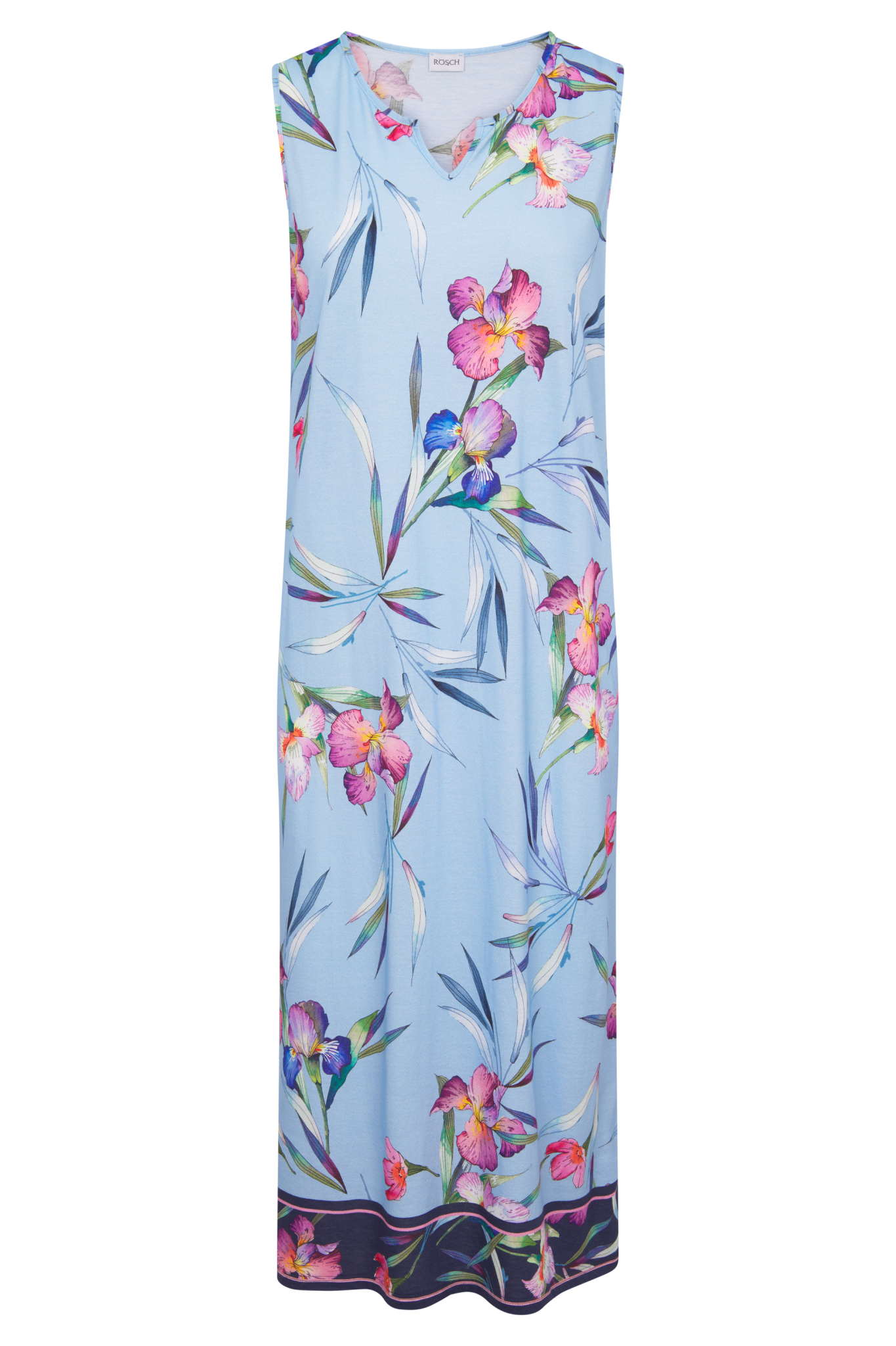 Rösch Nightgown front view in Placed Lily