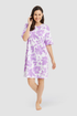 Rösch Nightgown on model in Mono Flowers