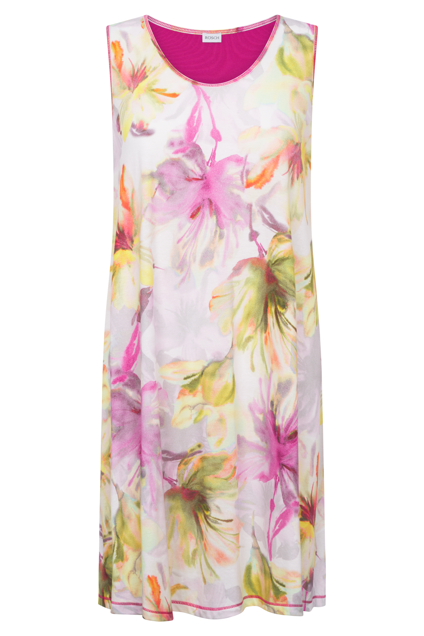 Rösch Nightgown front view in Romantic Flower