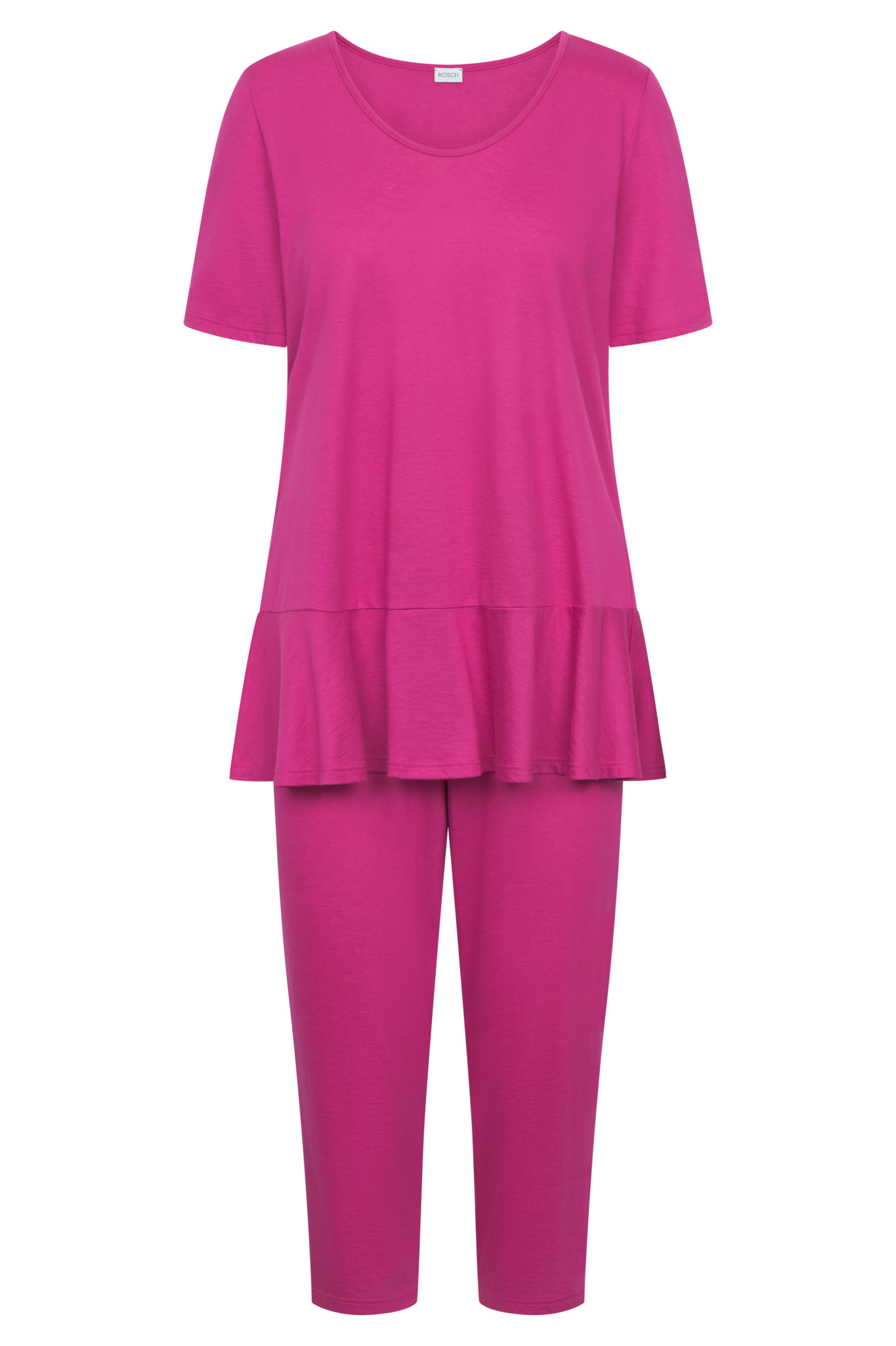 Rösch Pyjamas front view in Fuchsia