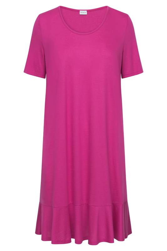 Rösch Nightgown front view in Fuchsia