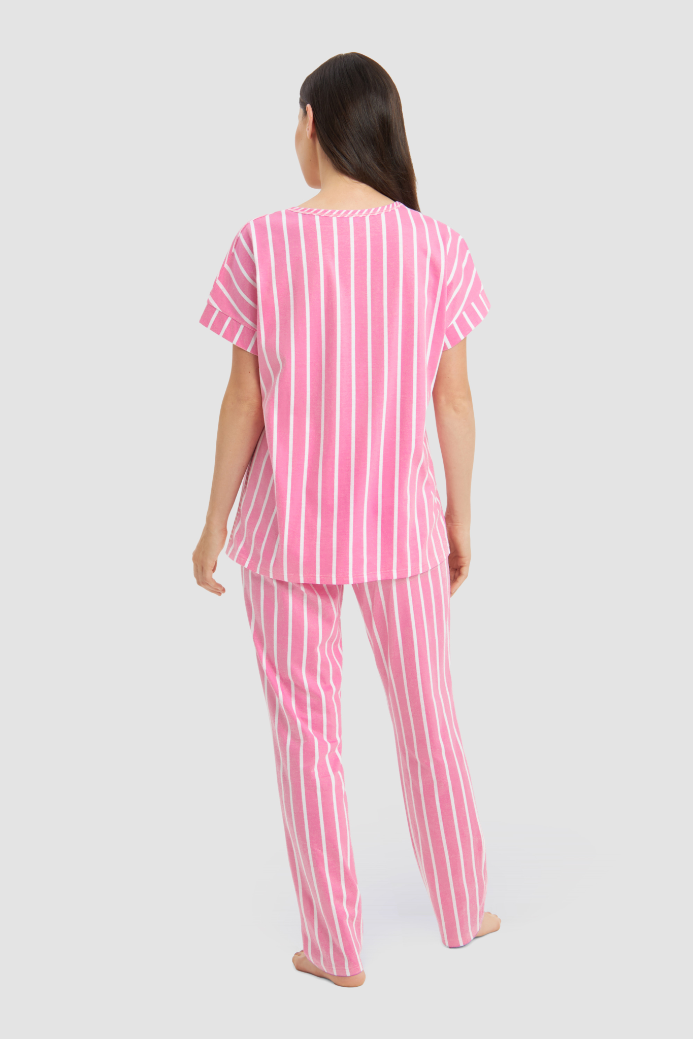 Rösch Pyjamas back view in Stripe Mix