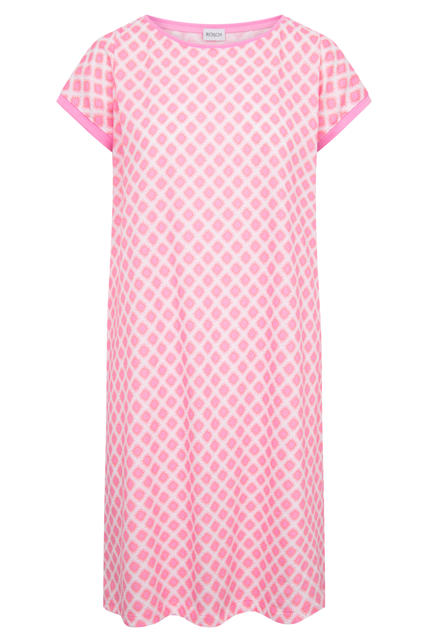 Rösch Nightgown front view in Graphic Minimal
