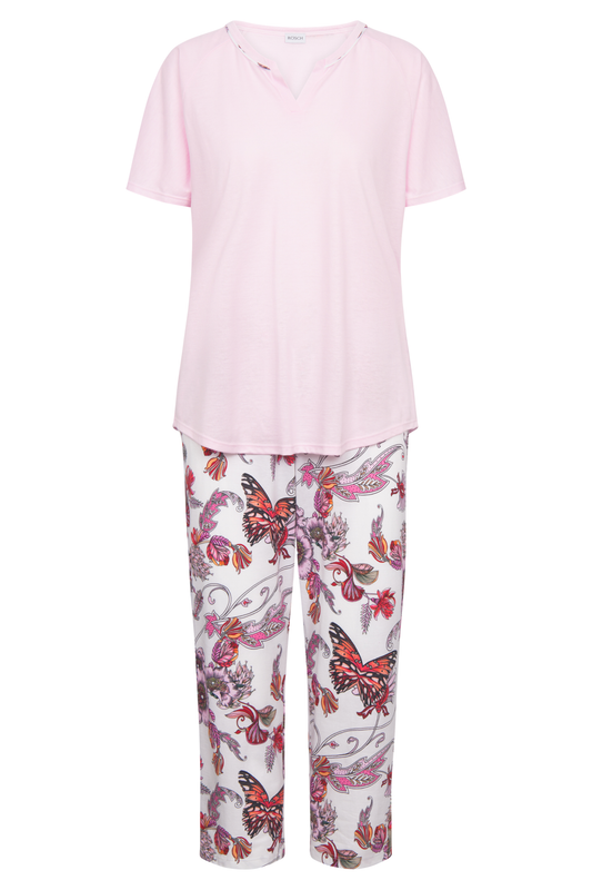 Rösch Pyjamas front view in Butterfly Garden