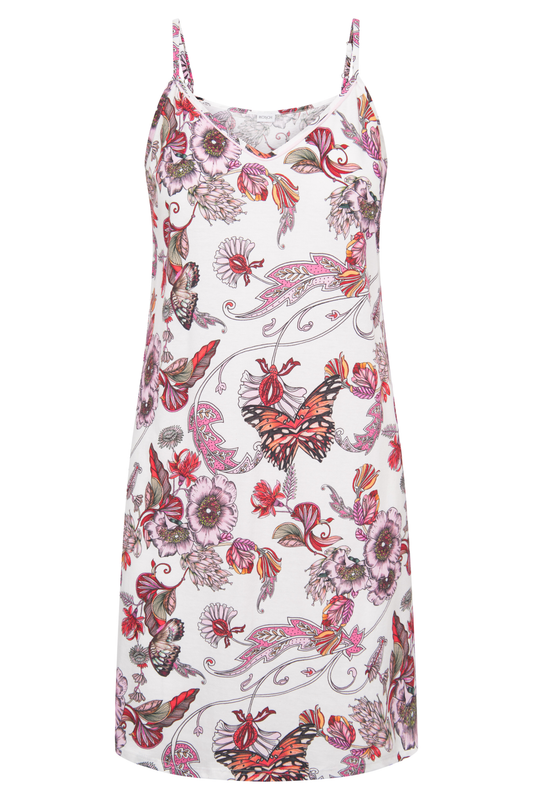Rösch Nightgown front view in Butterfly Garden