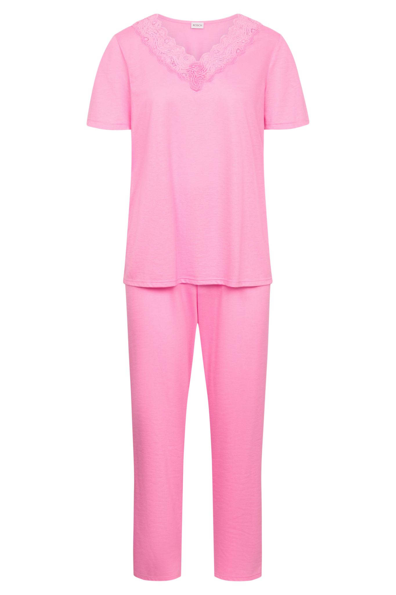 Rösch Pyjamas front view in Pink