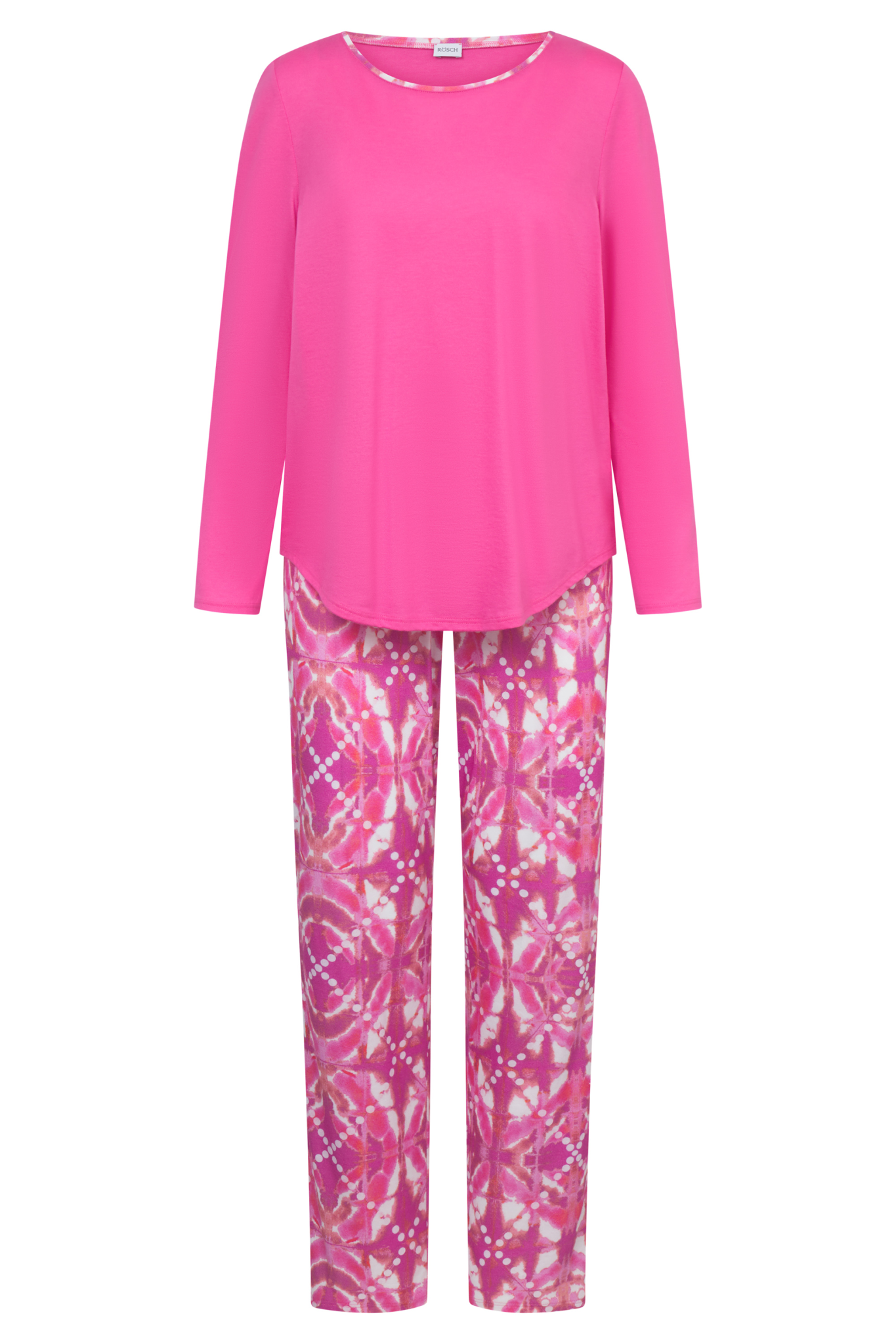 Rösch Pyjamas front view in Fancyprint