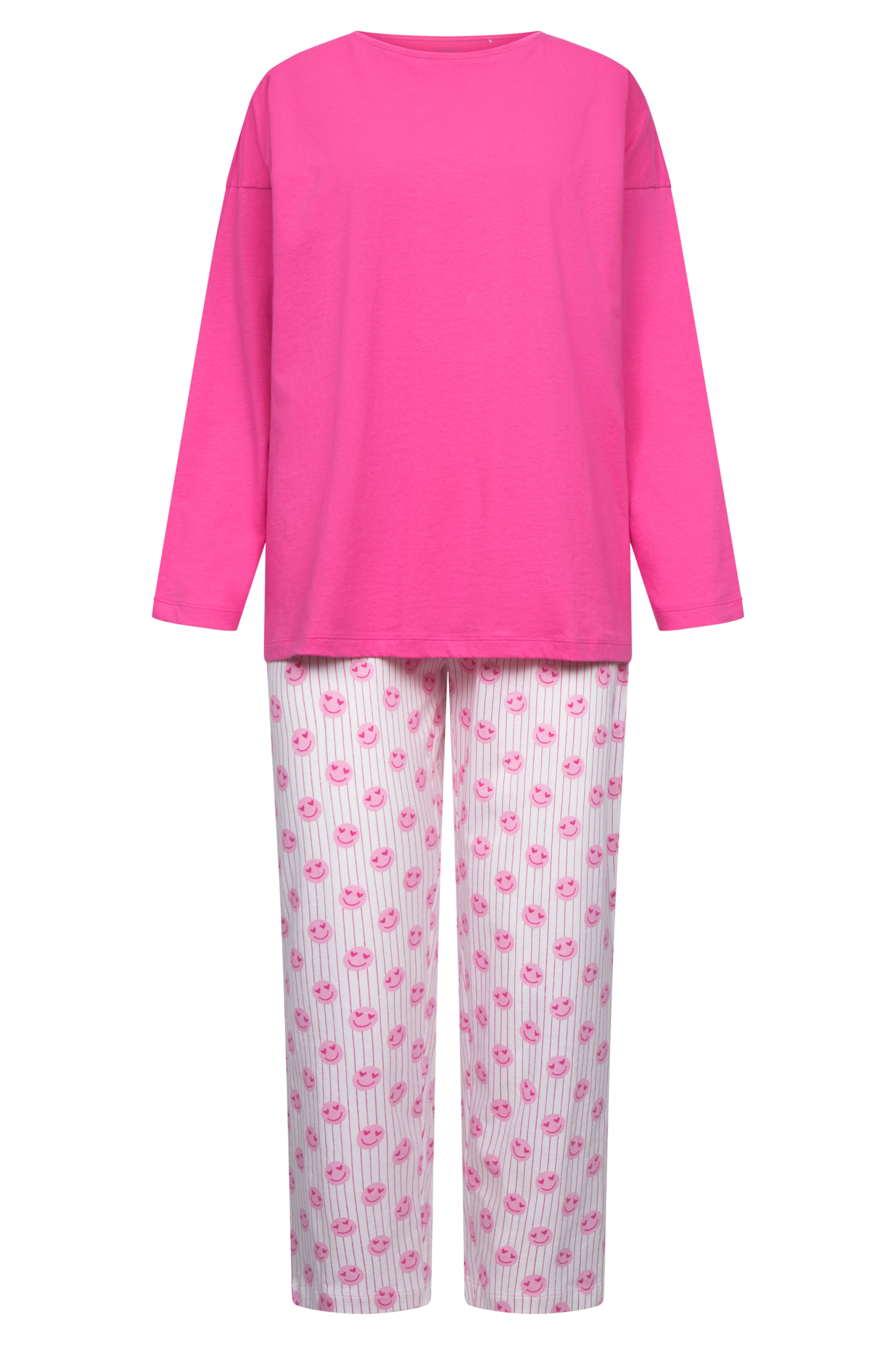 Rösch Pyjamas front view in Pink Print