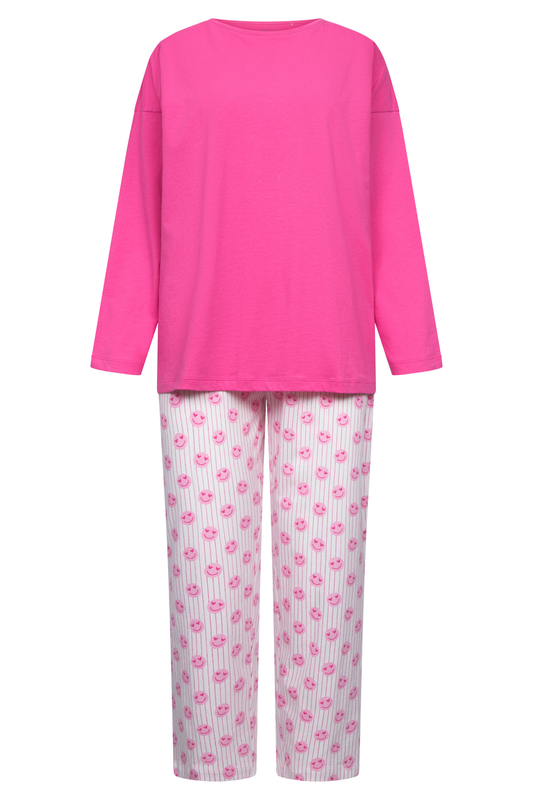 Rösch Pyjamas front view in Pink Print