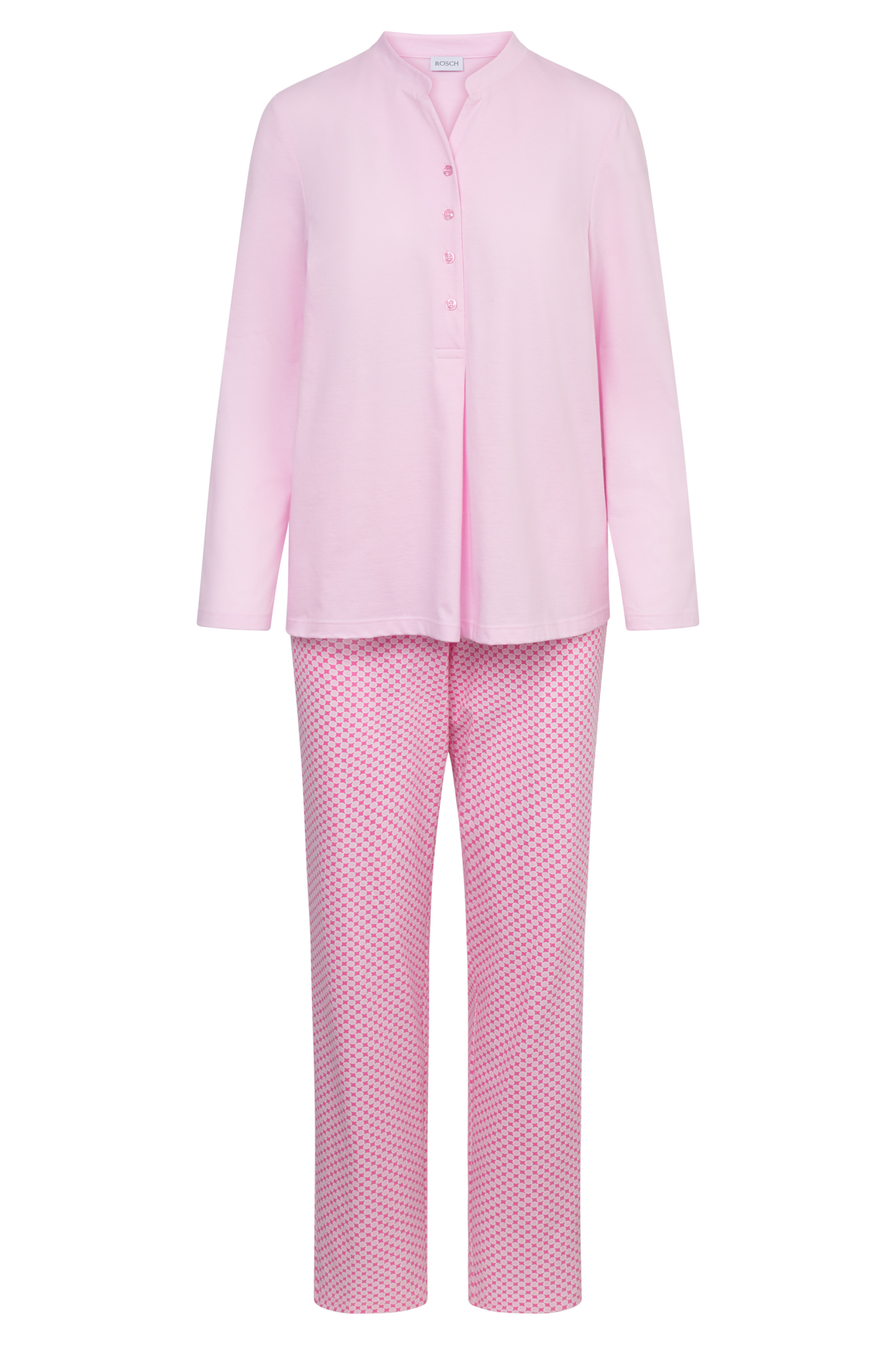 Rösch Pyjamas front view in Minimal Print