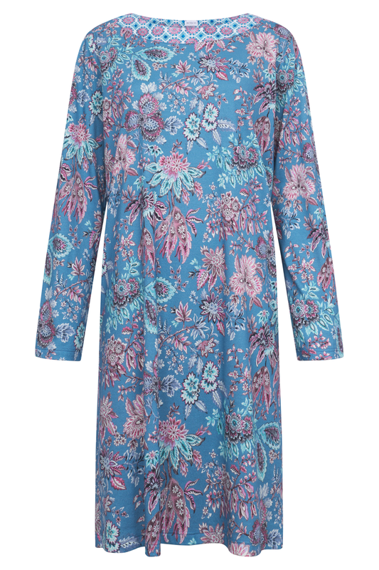 Rösch Nightgown front view in Ornamental Print