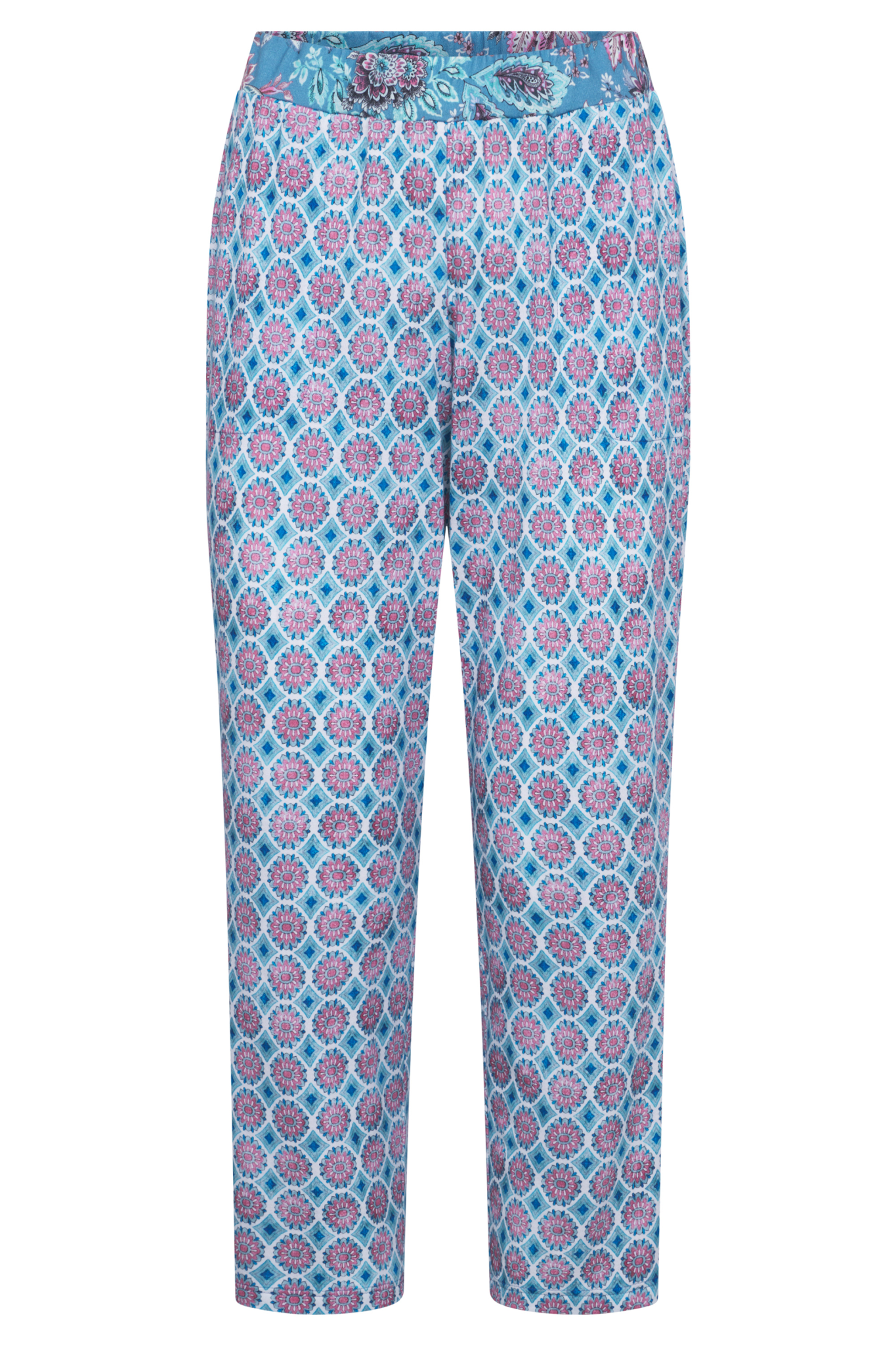 Rösch Lounge Pants front view in Graphic Print