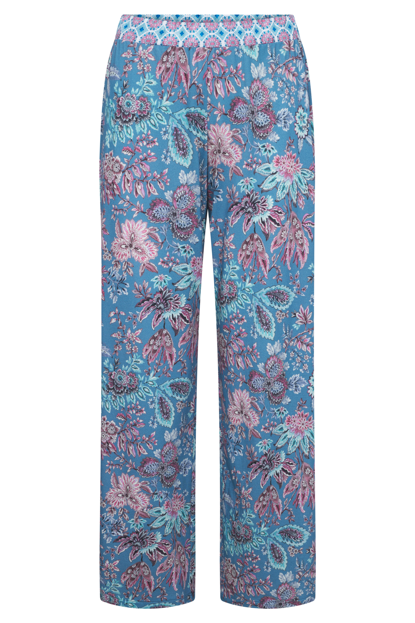 Rösch Lounge Pants front view in Ornamental Print