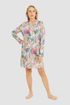 Rösch Nightgown on model in Multicolor Leaves