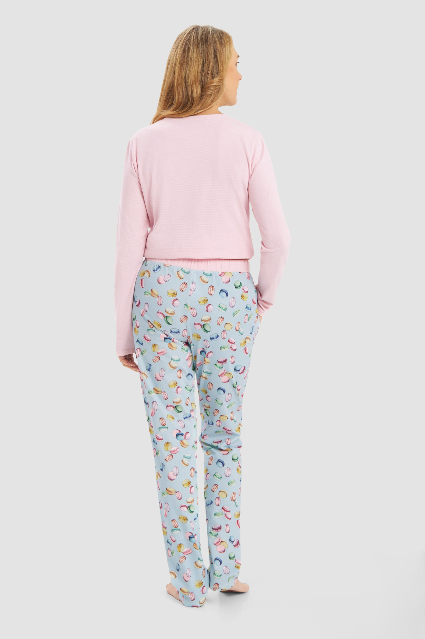 Rösch Lounge Pants back view in Macarons