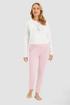 Rösch Lounge Pants on model in Ringlet Pink