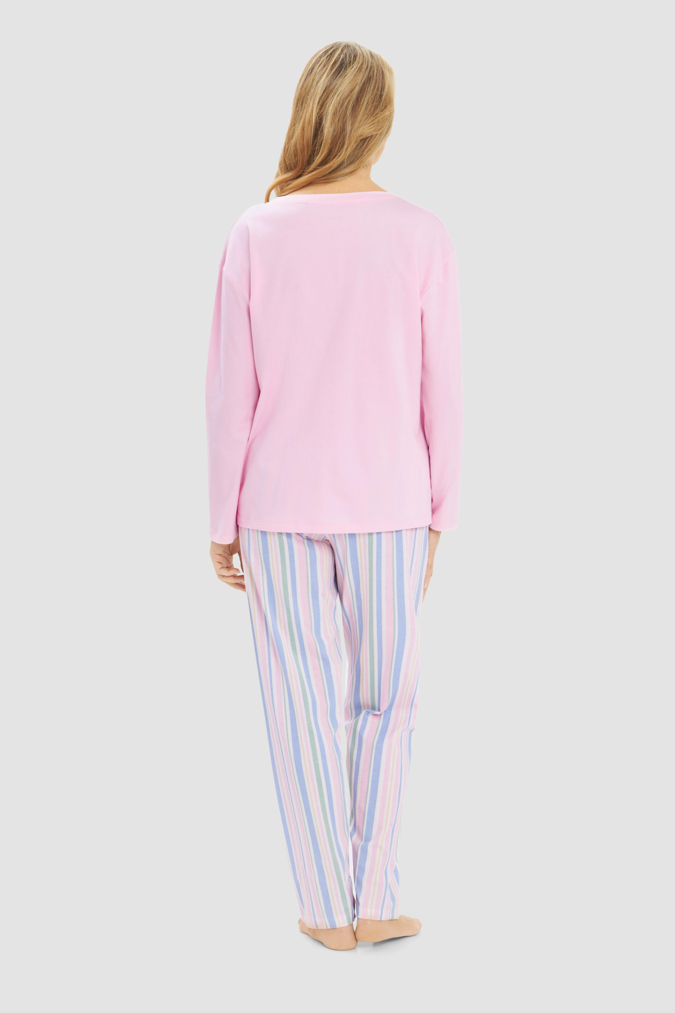 Rösch Pyjamas back view in Stripe Multicolor