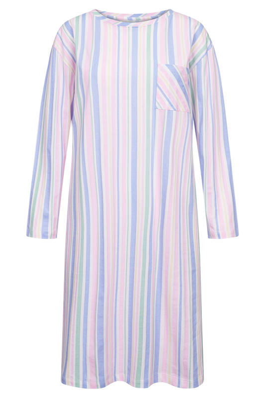 Rösch Nightgown front view in Stripe Multicolor