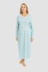 Rösch Nightgown on model in Monoprint green