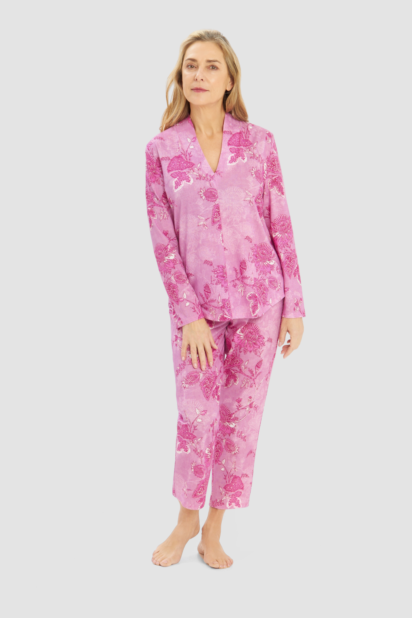 Rösch Pyjamas on model in Ornamental Flower