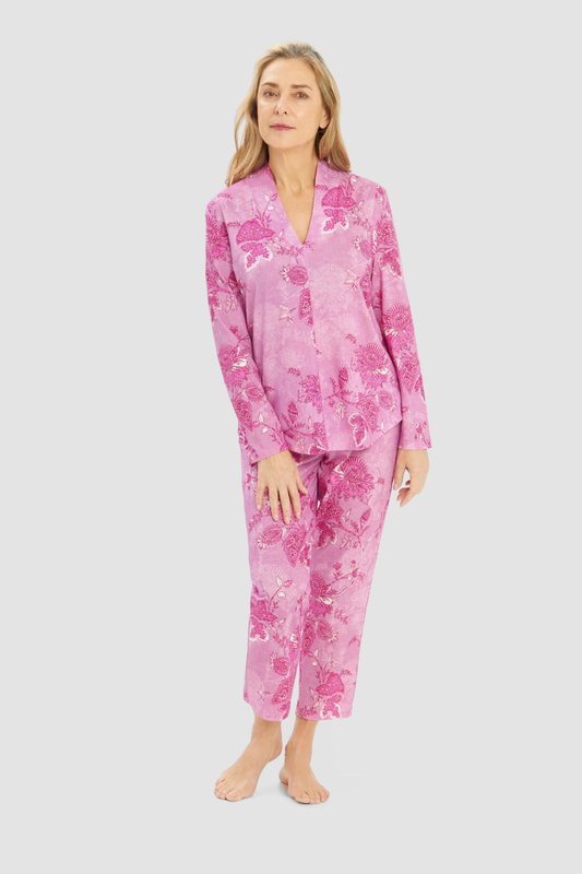 Rösch Pyjamas on model in Ornamental Flower