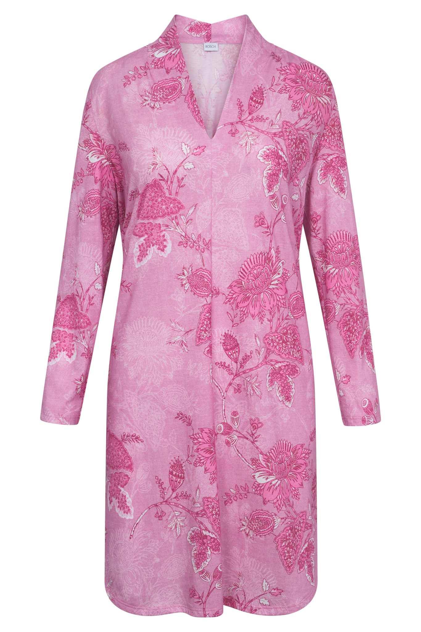 Rösch Nightgown front view in Ornamental Flower