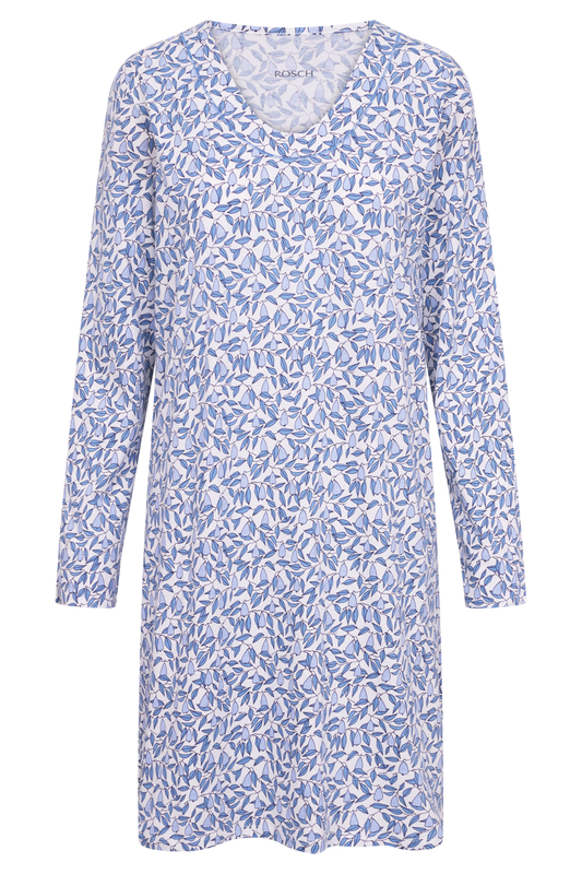 Rösch Nightgown front view in Leaves Minimal