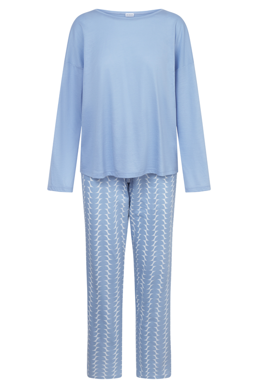 Rösch Pyjamas front view in Graphic Dots