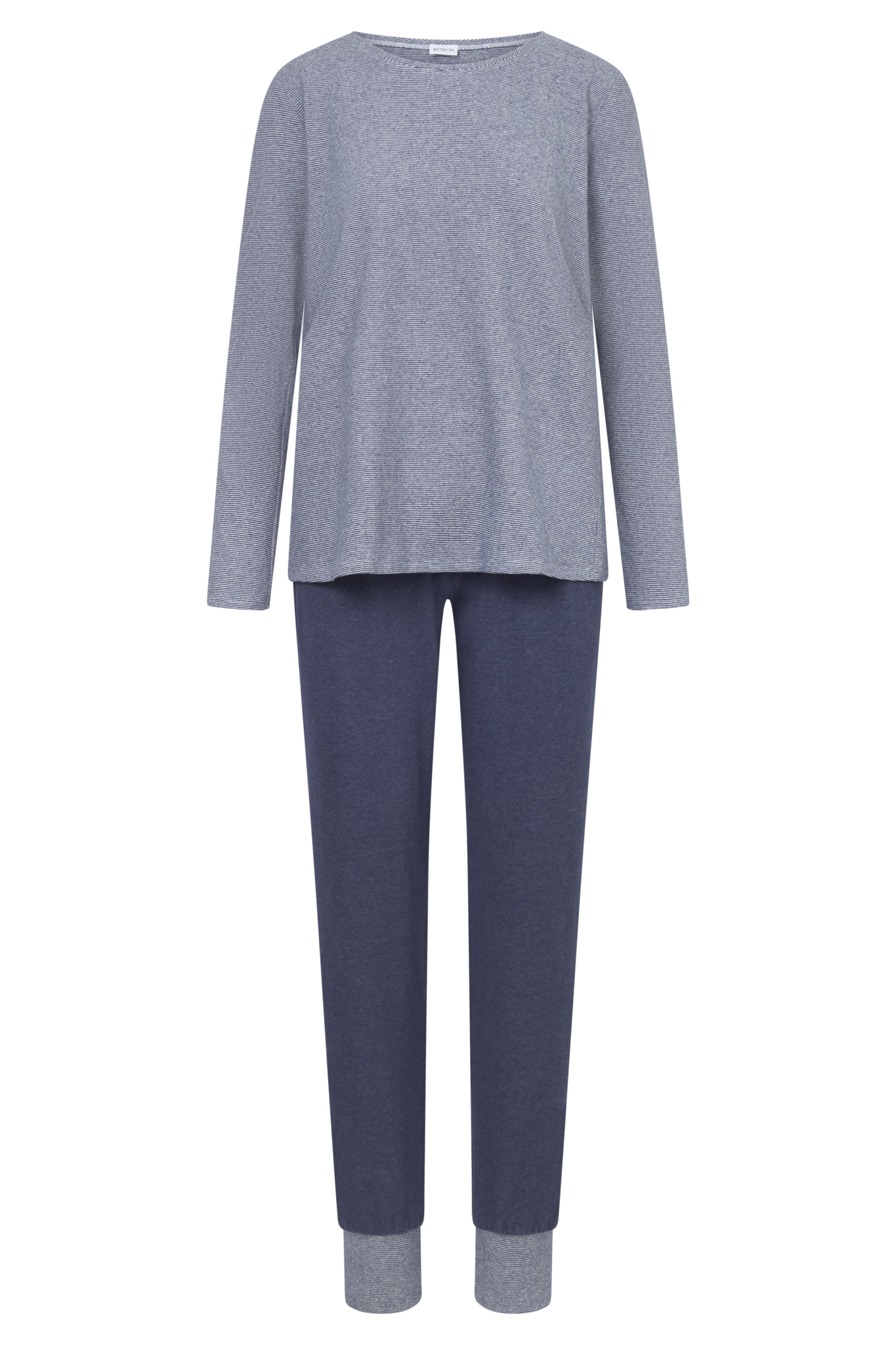 Rösch Pyjamas front view in Ringlet Navy