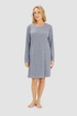 Rösch Nightgown on model in Ringlet Navy