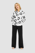 Rösch Lounge Jacket on model in Hearts