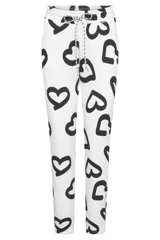 Rösch Lounge Pants front view in Hearts