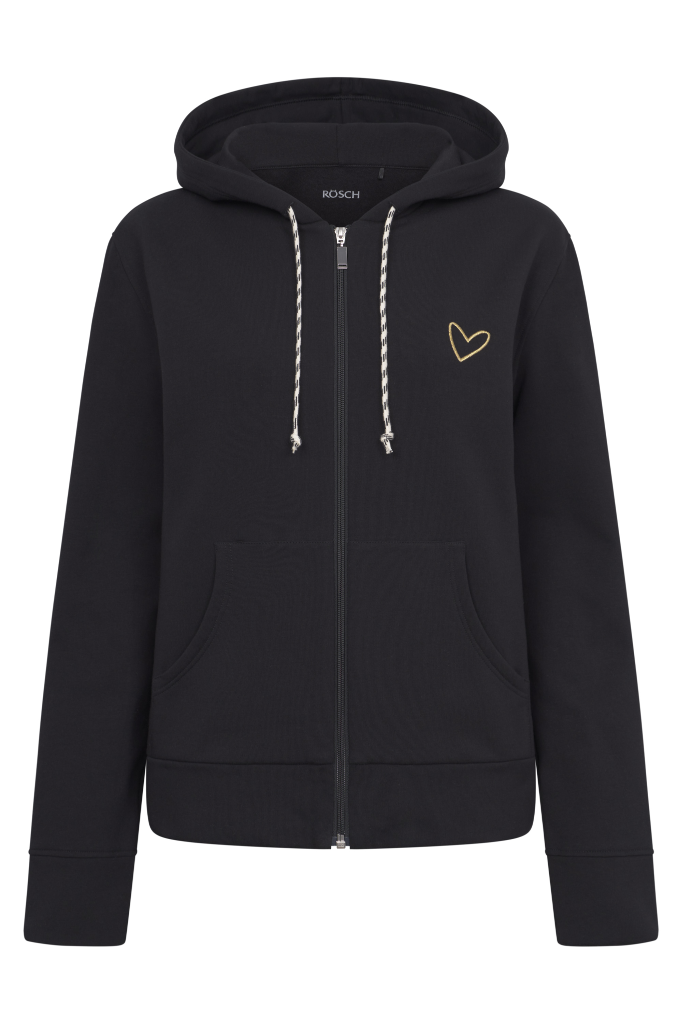 Rösch Lounge Jacket front view in Black