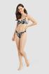 Rösch Bikini on model in Black Leaves