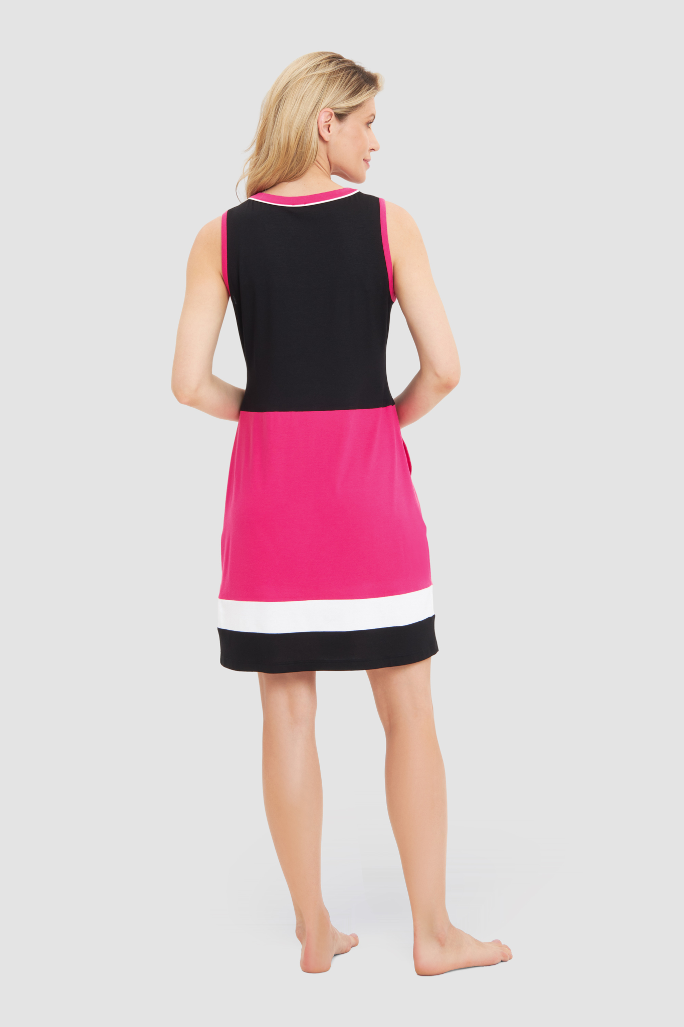 Rösch Beach Dress back view in Colourblocking