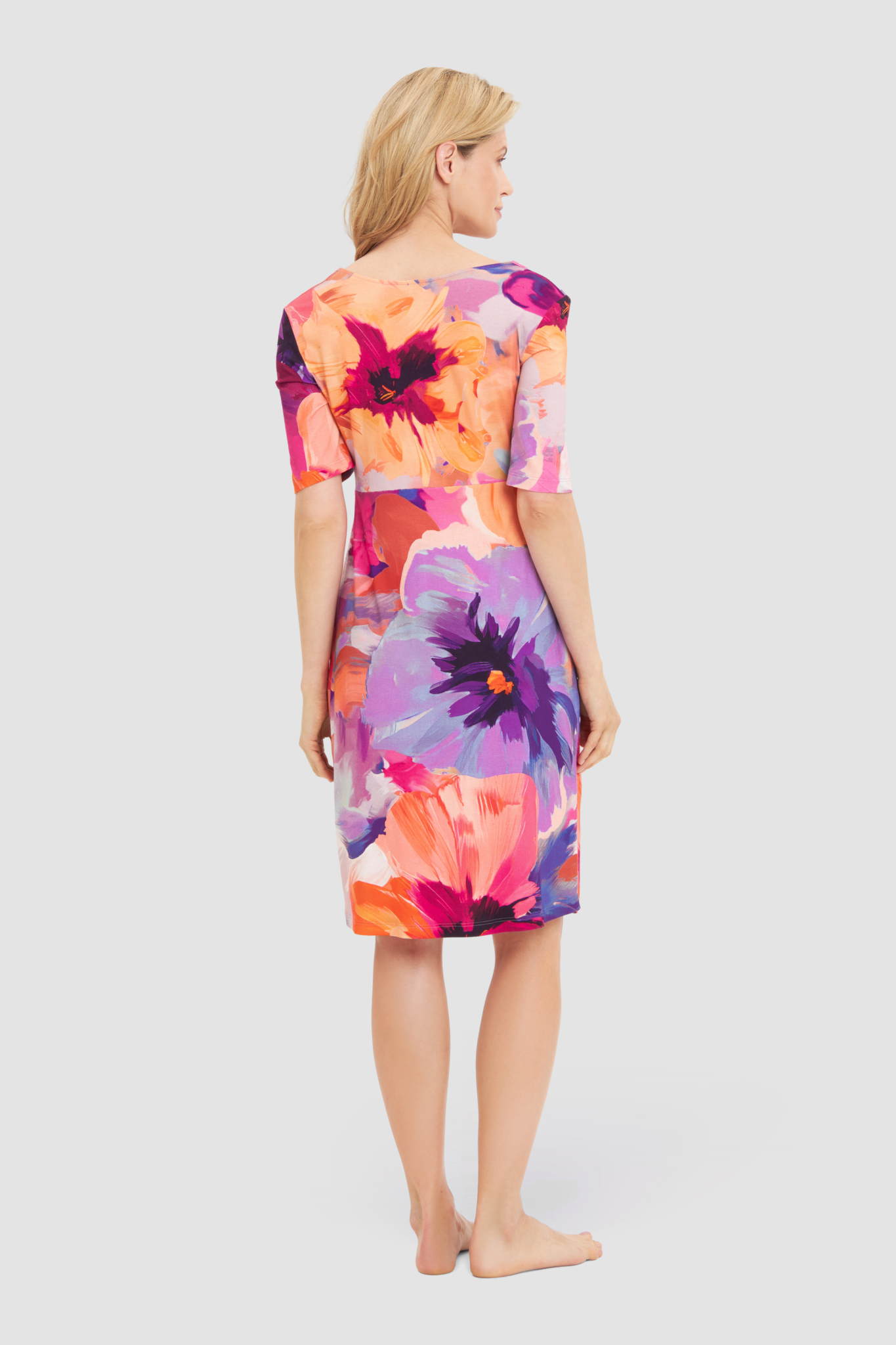 Rösch Beach Dress back view in Fresh Flower