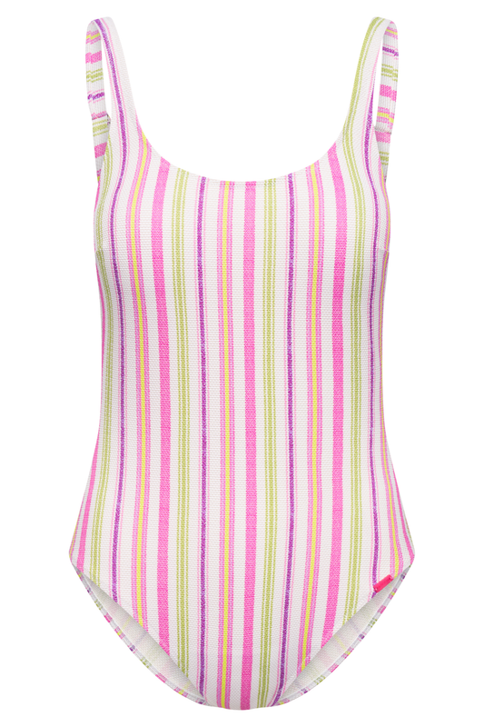 Rösch Swimsuit front view in Stripe Multicolor