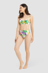 Rösch Lounge Top on model in Green Leaves