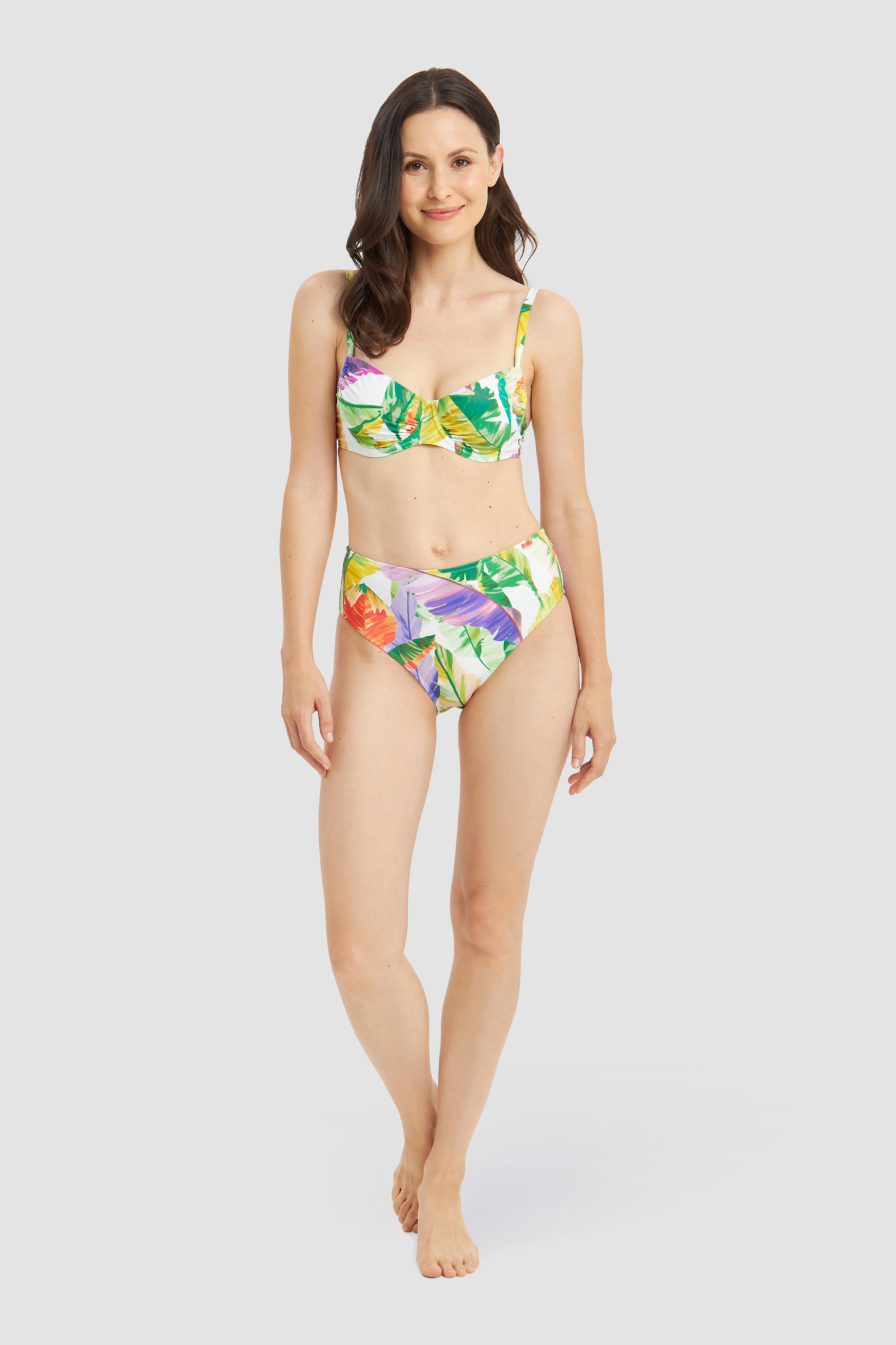 Rösch Bikini on model in Green Leaves