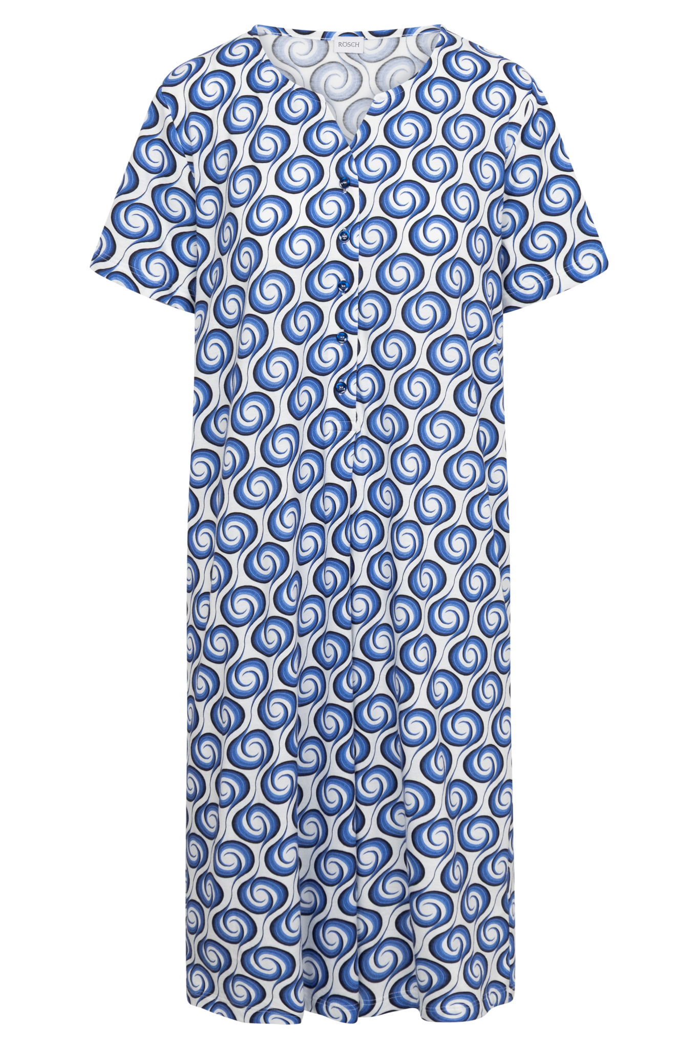 Rösch Nightgown front view in Dynamic Print