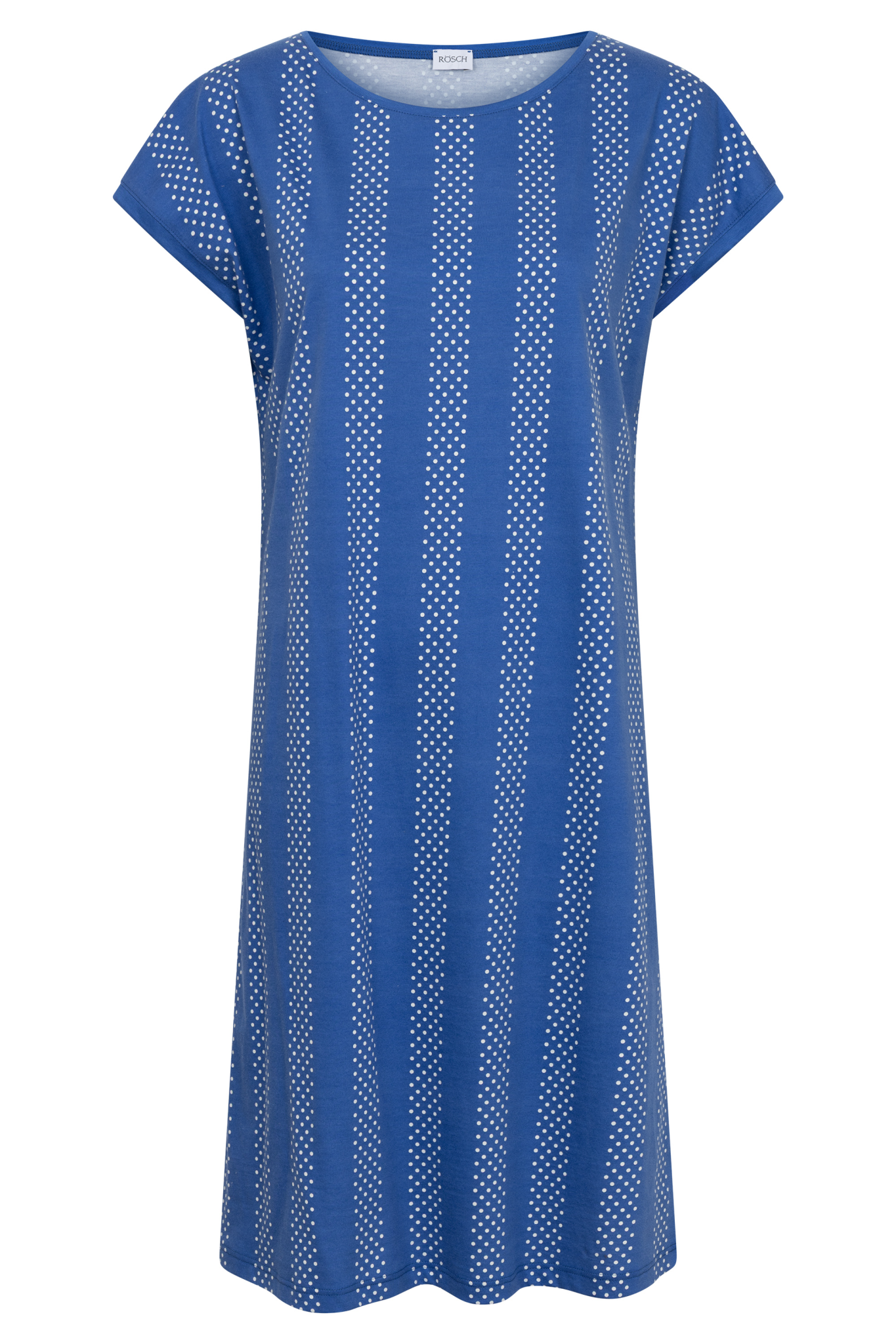 Rösch Nightgown front view in Graphic Dots