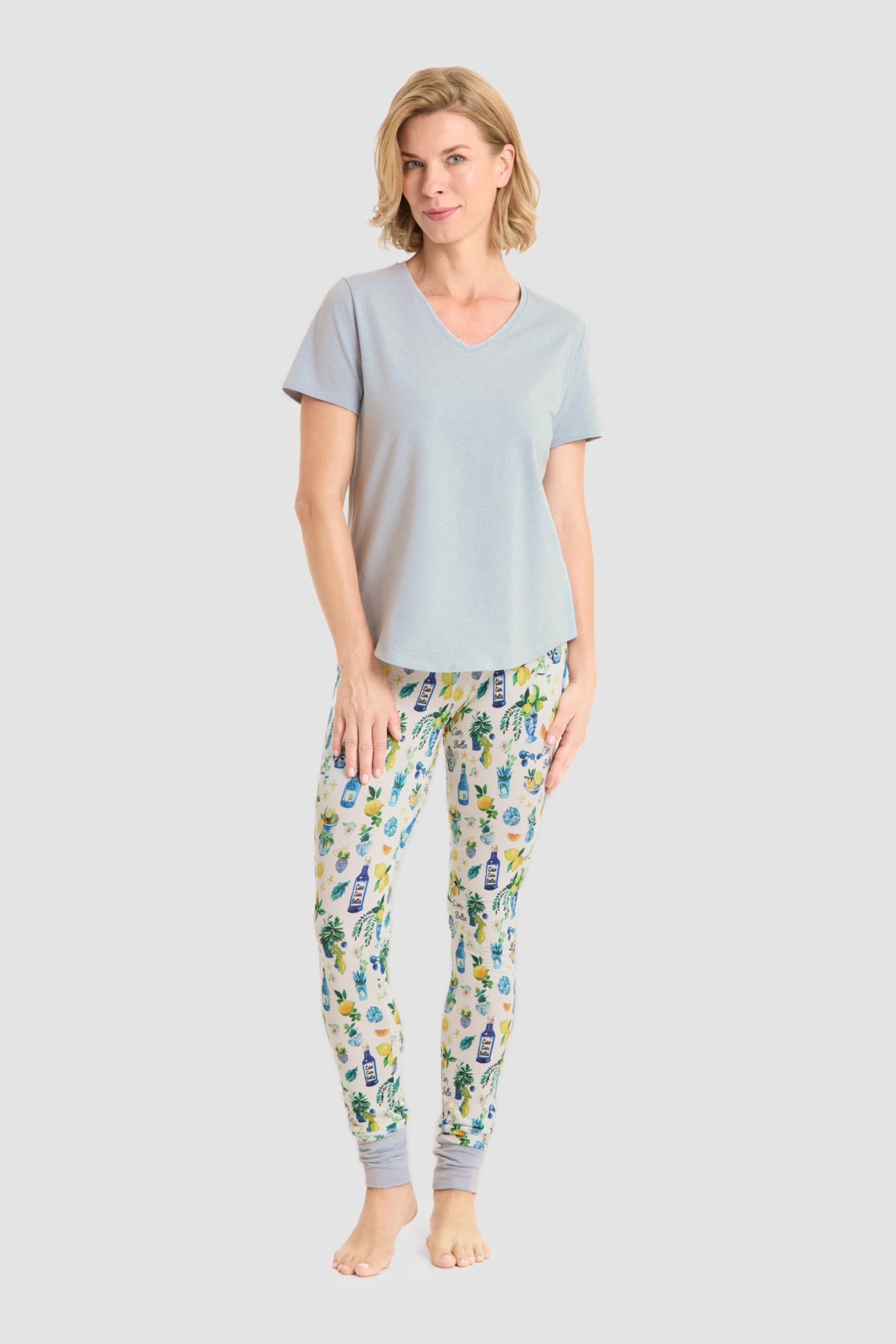 Rösch Pyjamas on model in Super Lemon