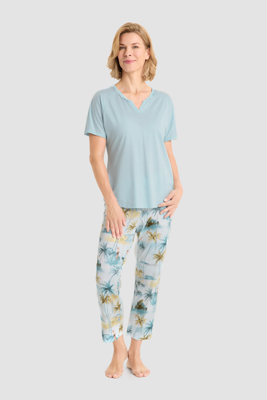 Rösch Pyjamas on model in Palm beach