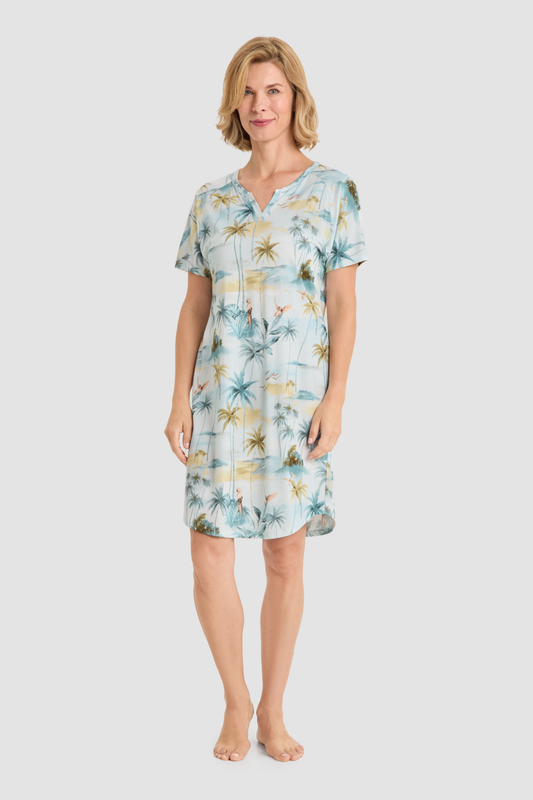 Rösch Nightgown on model in Palm beach