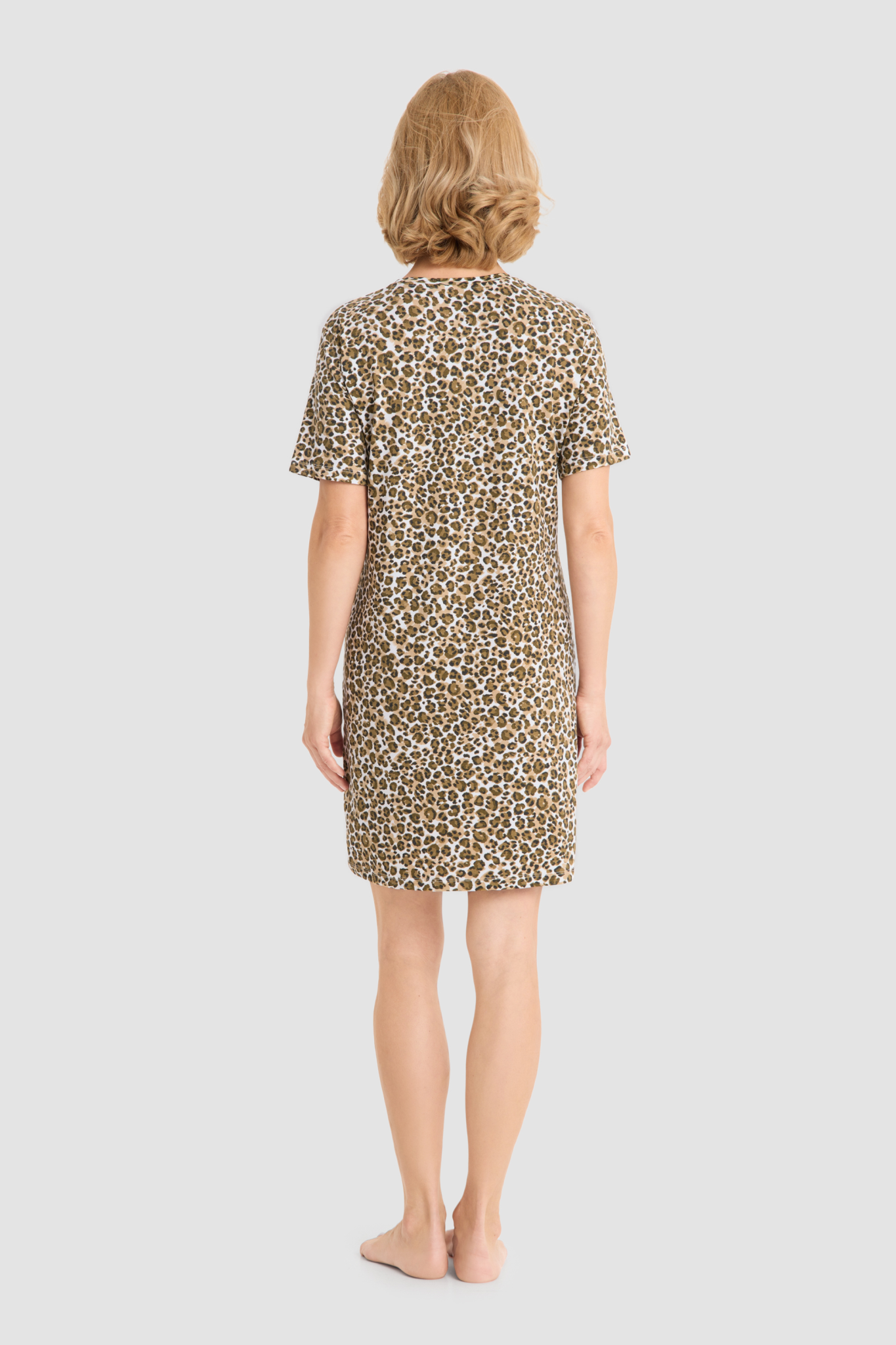 Rösch Nightgown back view in Animalprint
