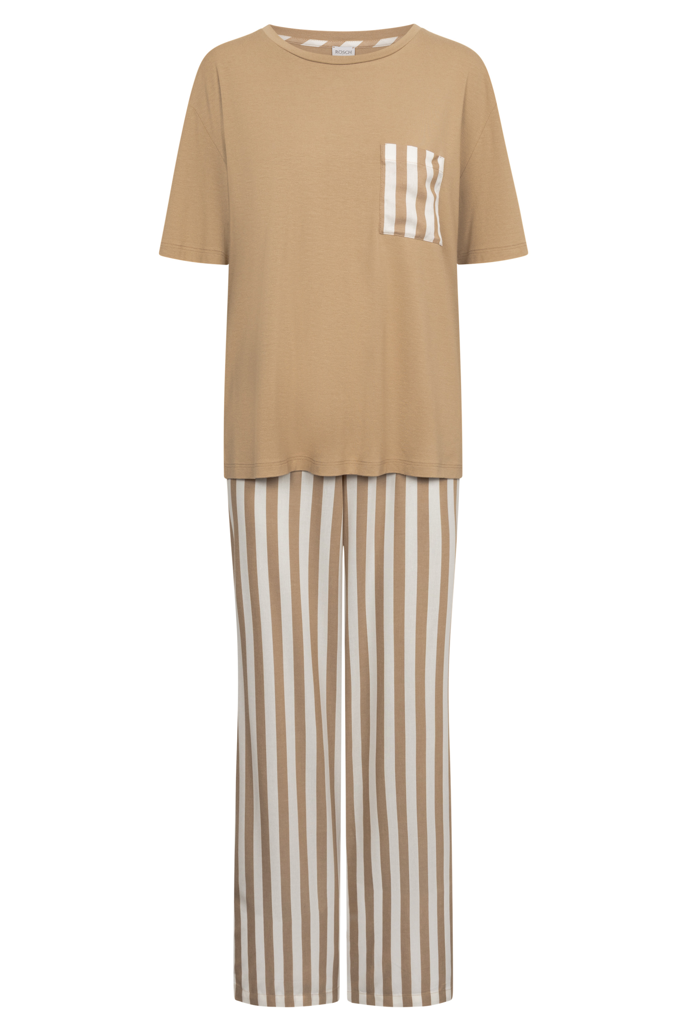 Rösch Lounge Set front view in White-Toffee