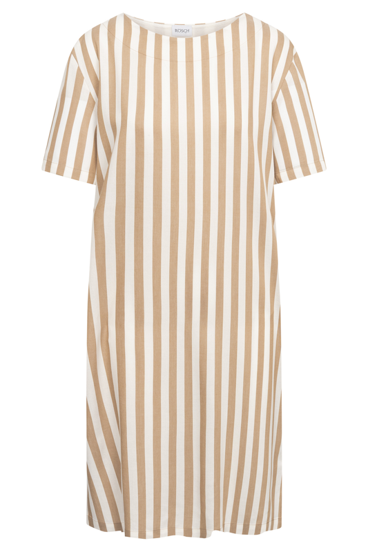 Rösch House Dress front view in White-Toffee