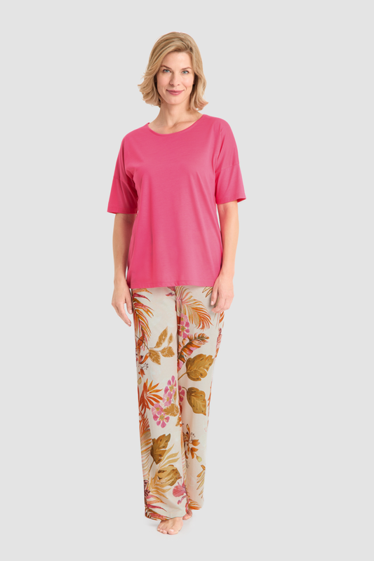 Rösch Pyjamas on model in Modern Leaves