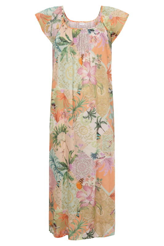 Rösch Nightgown front view in Summer Bloom